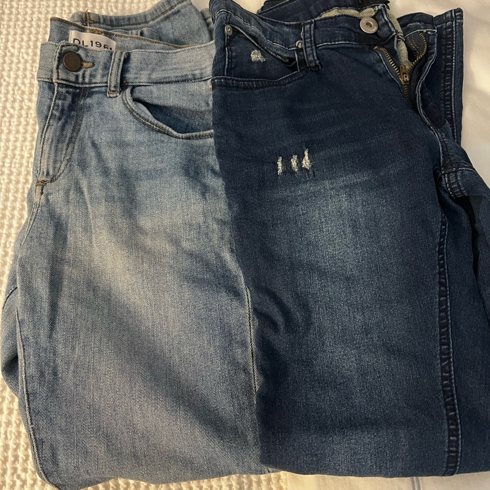DL1961 Men's Light and Dark Blue Slim Jeans